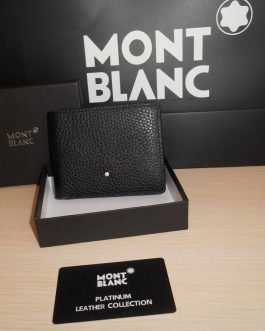 MONT BLANC MEN'S Leather WALLET for a gift, skin