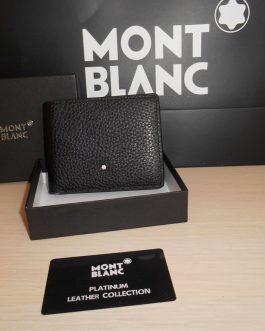 MONT BLANC MEN'S Leather WALLET for a gift, skin