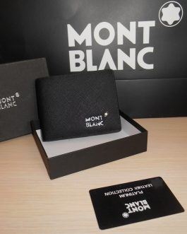 MONT BLANC MEN'S Leather WALLET for a gift, skin