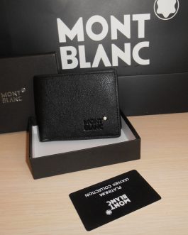 MONT BLANC MEN'S Leather WALLET for a gift, skin