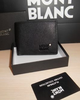 MONT BLANC MEN'S Leather WALLET for a gift, skin