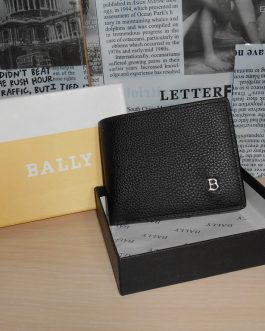 Original black BALL MEN WALLET, skin, Italy