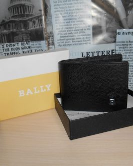 Original black BALL MEN WALLET, skin, Italy