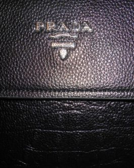 PRADA Leather men's bag. Messenger bag, skin, Italy