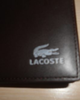 Men's Lacoste leather wallet leather, France