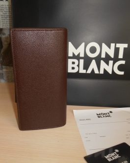 Large leather MEN'S WALLET Mont Blanc, skin, Germany