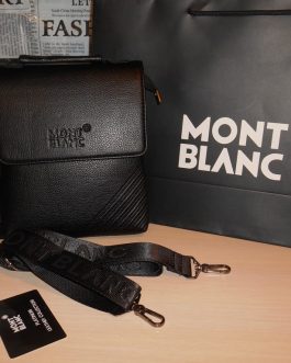 Męska torba torebka Listonoszka MONT BLANC, skóra,Niemcy