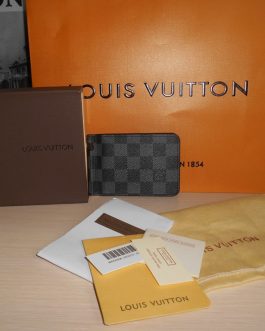 ДЕНЕЖНЫЙ КЛИП МУЖСКОЙ КОШЕЛЕМ Louis Vuitton, кожа, Франция