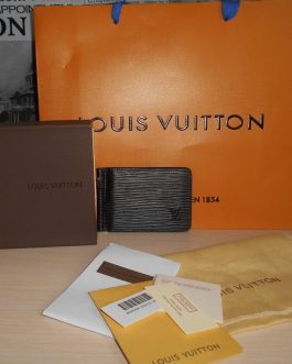 KLIP DO pieniandze PORTFEL MĘSKI Louis Vuitton, skóra, Francja