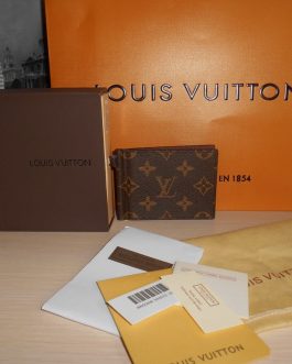 ДЕНЕЖНЫЙ КЛИП МУЖСКОЙ КОШЕЛЕМ Louis Vuitton, кожа, Франция