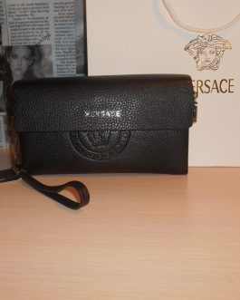 MEN'S Purse, Versace sachet bag, skin, Italy