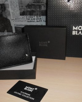 MONT BLANC Leather coin MENS WALLET for a gift, skin