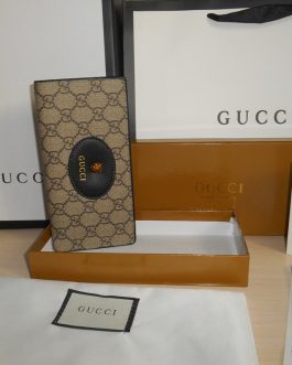 GUCCI DUŻY oryginalny PORTFEL MĘSKI, skóra, Włochy