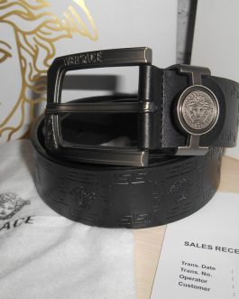 Versace brand belt, natural leather, Italy