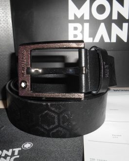 Mont Blanc Men's brand belt, natural leather, Germany