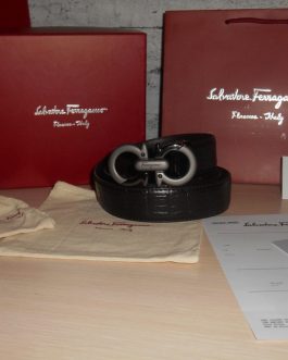 Salvatore Ferragamo brand belt, natural leather, Italy