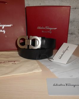 Salvatore Ferragamo pasek firmowy, skóra naturalna, Włochy