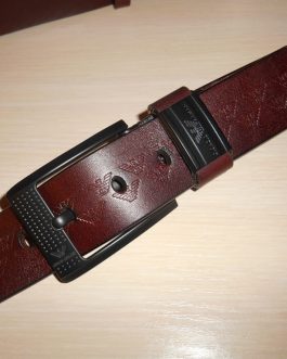 Men's original company belt, natural leather, Italy