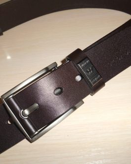 Men's original company belt, natural leather, Italy