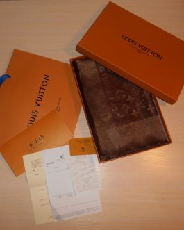 Louis Vuitton Chusta Szalik, Szal apaszka damski kasmirowa, Francja