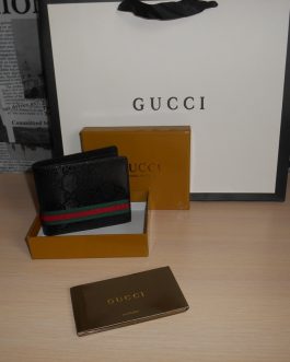 GUCCI Оryginalny PORTFEL MĘSKI, skóra, Włochy