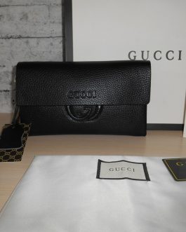 Gucci PORTFEL MĘSKI DUŻY torebka Organizer Kopertowka, skóra