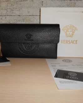 MEN'S Purse, Versace sachet bag, skin, Italy