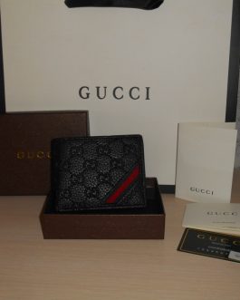 GUCCI Оryginalny PORTFEL MĘSKI, skóra, Włochy