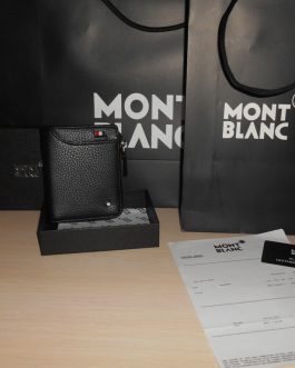 MONT BLANC MEN'S Leather WALLET for a gift, skin