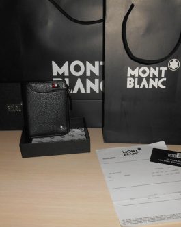 MONT BLANC MEN'S Leather WALLET for a gift, skin