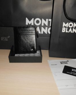 MONT BLANC MEN'S Leather WALLET for a gift, skin