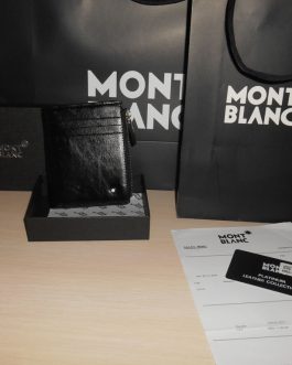 MONT BLANC MEN'S Leather WALLET for a gift, skin