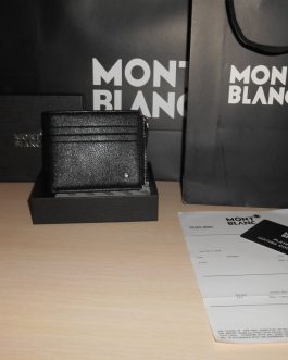 MONT BLANC MEN'S Leather WALLET for a gift, skin