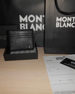 MONT BLANC MEN'S Leather WALLET for a gift, skin