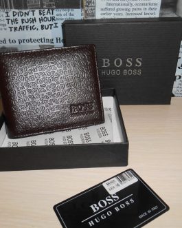 HUGO BOSS Original new MEN'S WALLET, skin, Italy