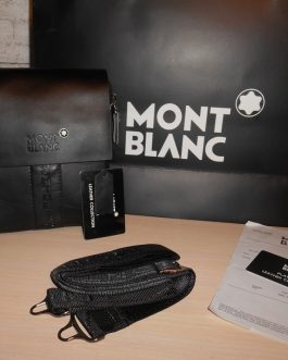 Mužská mužská taška Mont Blanc, kůže, Německo