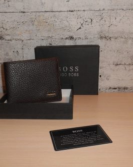 HUGO BOSS Original new MEN'S WALLET, skin, Italy