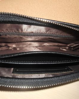 LARGE MEN'S WALLET Organizer Pouch Purse , skin, Italy