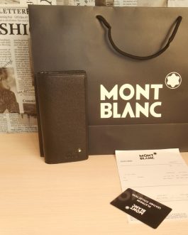 Large leather MEN'S WALLET Mont Blanc, skin, Germany