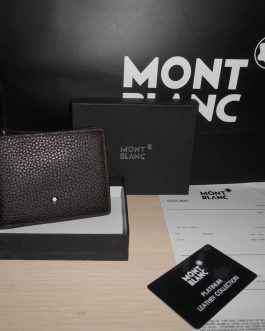 MONT BLANC MEN'S Leather WALLET for a gift, skin