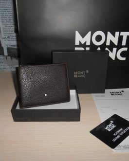 MONT BLANC MEN'S Leather WALLET for a gift, skin