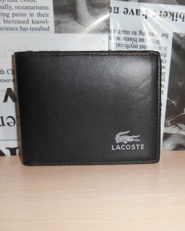 Men's Lacoste leather wallet leather, France