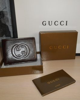 GUCCI Оryginalny PORTFEL MĘSKI, skóra, Włochy