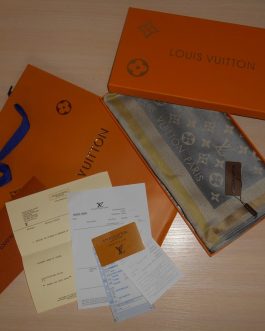 Louis Vuitton Szalik, Szal apaszka damski kasmirowa, Francja