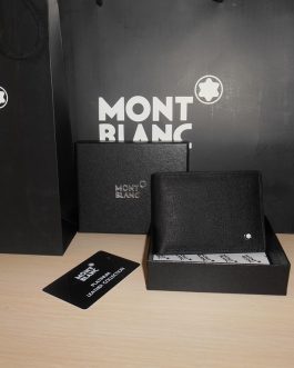 MONT BLANC MEN'S Leather WALLET for a gift, skin