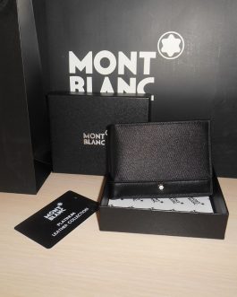 MONT BLANC MEN'S Leather WALLET for a gift, skin