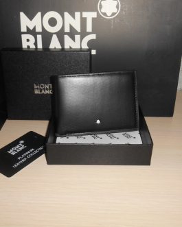 MONT BLANC MEN'S Leather WALLET for a gift, skin