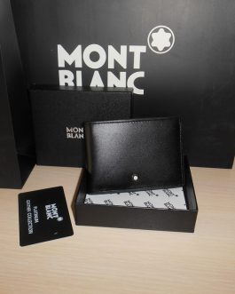 MONT BLANC MEN'S Leather WALLET for a gift, skin