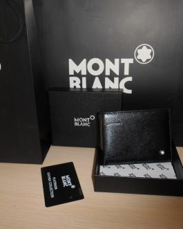 MONT BLANC MEN'S Leather WALLET for a gift, skin