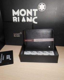 MONT BLANC MEN'S Leather WALLET for a gift, skin